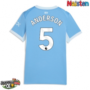 Manchester City Elliot Anderson #5 Kotipaita Naisten 2026-27 Lyhythihainen